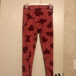 LuLaRoe Valentines leggings one size